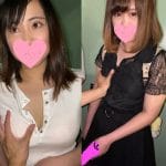[4K]エッチな交渉】新〇で買い物中の２人組にお金渡しておっぱいお触り＆手コキぶっかけ