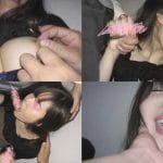 【カコミ痴漢】美乳＆美尻のタイトスカート私服OL＊クリバイブ＆指マン潮吹きでカメラ破壊＊ダブルイラマ連続口内発射【高画質】