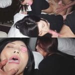 【ダブル痴漢】モデル体型＆美乳！会社帰りのお姉さん美人生保レディ2人組＊ホテル連れ込みイラマ口内発射＆生ハメ中出し【高画質】