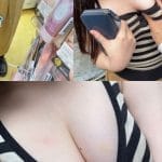 [4K]エッチな交渉】巨乳女子にお金渡しておっぱいお触り＆手コキぶっかけ