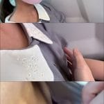 【電車おっぱい痴漢】一目で可愛いと断言できる女性のおっぱいにイタズラしまくり！！乳首チラしたまま放置して降車www