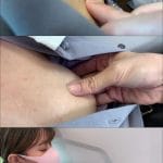 【電車おっぱい痴漢】一目で可愛いと断言できる女性のおっぱいにイタズラしまくり！！乳首チラしたまま放置して降車www