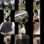 [音声有/集団痴漢]真面目そうな爆乳女〇高生。紐パン解かれてノーパン状態でグチュグチュにマ〇コシェイク。※ビチャ音まで収録