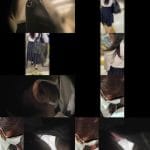 [痴漢盗撮/制服K]足の付け根までパンツを下ろされて後ろから手マンされる黒髪制服K。乳首も露出。