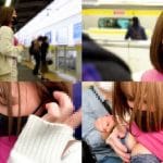 【電車痴漢 #033】《推定Hカップ爆乳ギャル》溢れんばかりのエロ乳娘に痴●師3人のザーメンで汚しまくる集団痴漢　膣内１発＆胸射