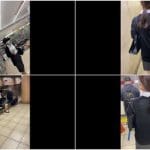 [痴〇×下着泥棒]紐パンを盗まれるOL。ノーパンタイツに手をぶっこまれ我慢できず絶頂直前に降車。