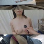 内科検診　診察中に膣をビチャビチャに濡らすスケベな子大生