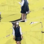 【粘着痴かん】黒髪スレンダーJ〇がはしたなく電車内で潮吹き！連れ込んだトイレで嫌がり大騒ぎするも無理矢理生ハメ＆中出し！