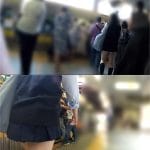 痴漢狂信者 #41【★3】小柄なミニスカ黒髪少女のサテンP越しのムチ尻をガッツリ堪能