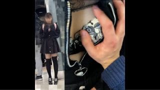 【忍射Ep30】地雷系OK生娘に触りとぶっかけ。車内にて。