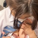 天然Fカップの現役JKに挑発され→爆乳揉みしだき♡