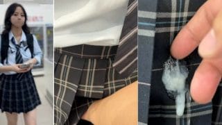 【忍射Ep45】生娘に触りとぶっかけ。相模國の車内にて