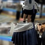 痴かん狂信者 #54【★4】長身ミニスカギャルの紫テカリP越しにムチ尻揉みしだき→指入れ